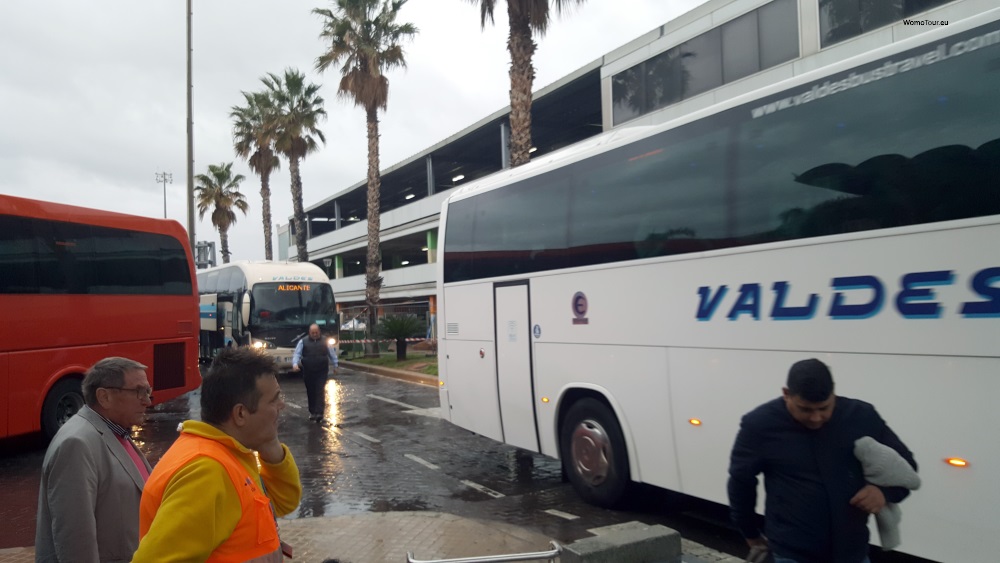 Valencia warten auf Bus 19.01.2020 G